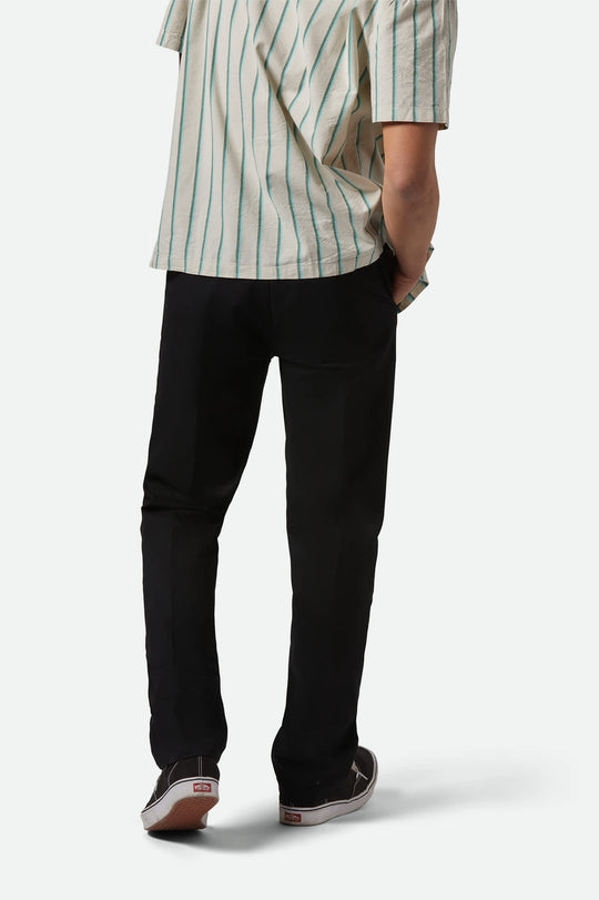 
       Men&#39;s Choice Chino Regular Pant in the color Black - Men&#39;s Back View
     