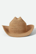 Women's Odessa Straw Packable Cowboy Hat in the color Tan - Additional Laydown image