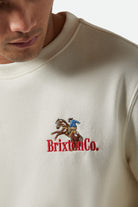 Men's Inwood Crew in the color Egret White - Additional Fit image