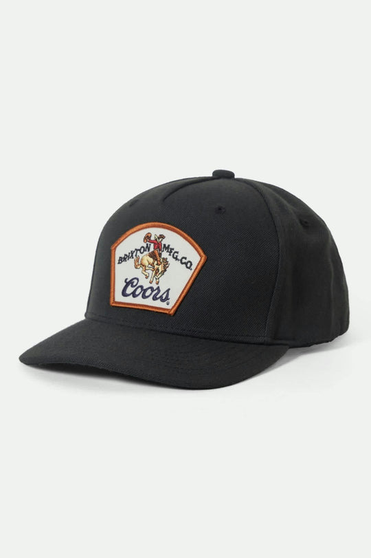 
       Unisex Coors Omaha Snapback in the color Black - Front Product View
     