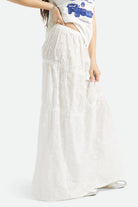 Women's The Abigail Skirt in the color Off White Floral - Women's Side View