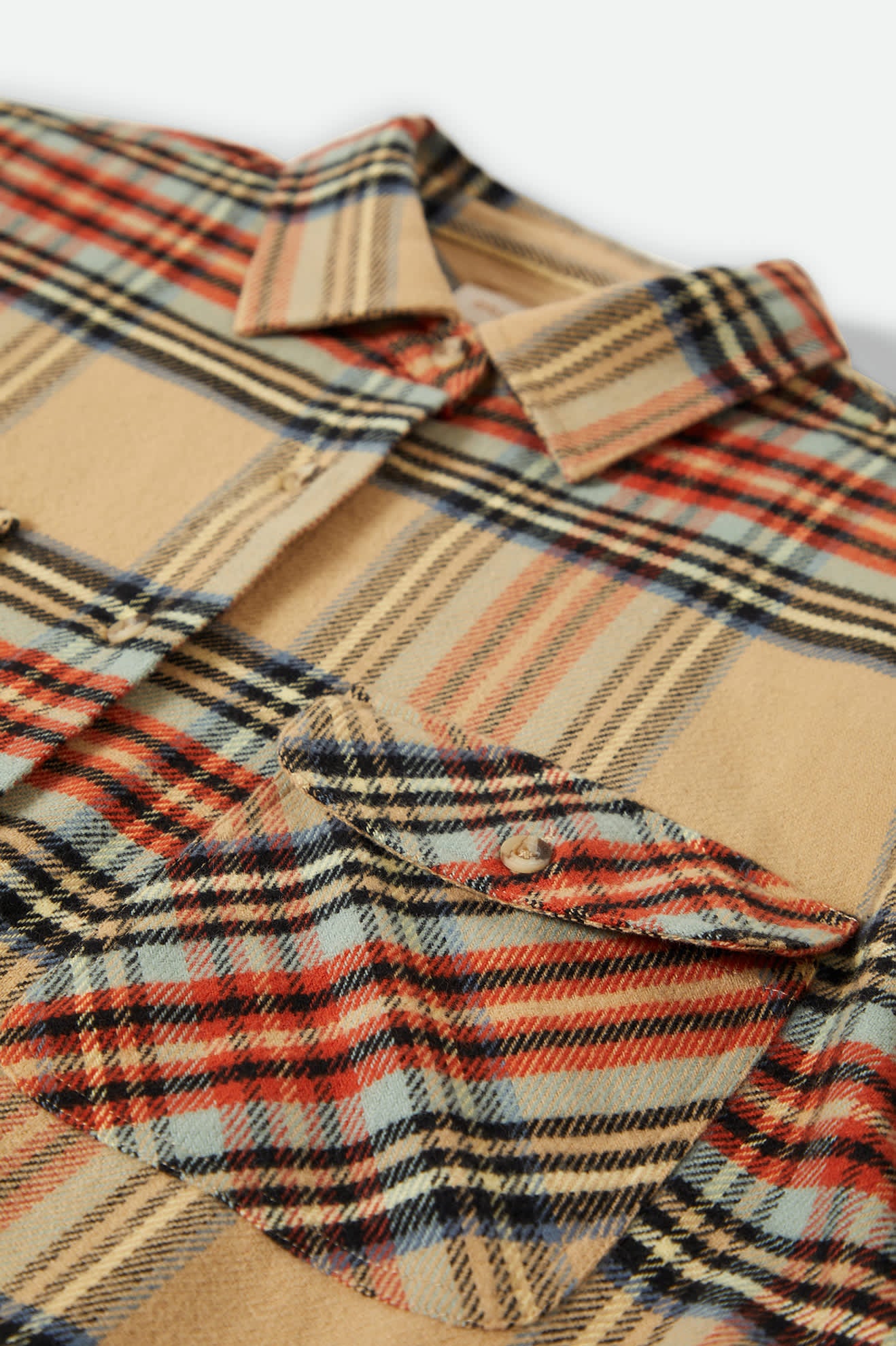 
       Women&#39;s Bowery Women&#39;s Classic L/S Flannel in the color Sand/Burnt Brick/Black Plaid - Additional Style View
     