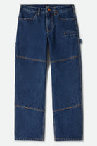 Men's Builders Carpenter Pant in the color Dark Denim - Front Product View