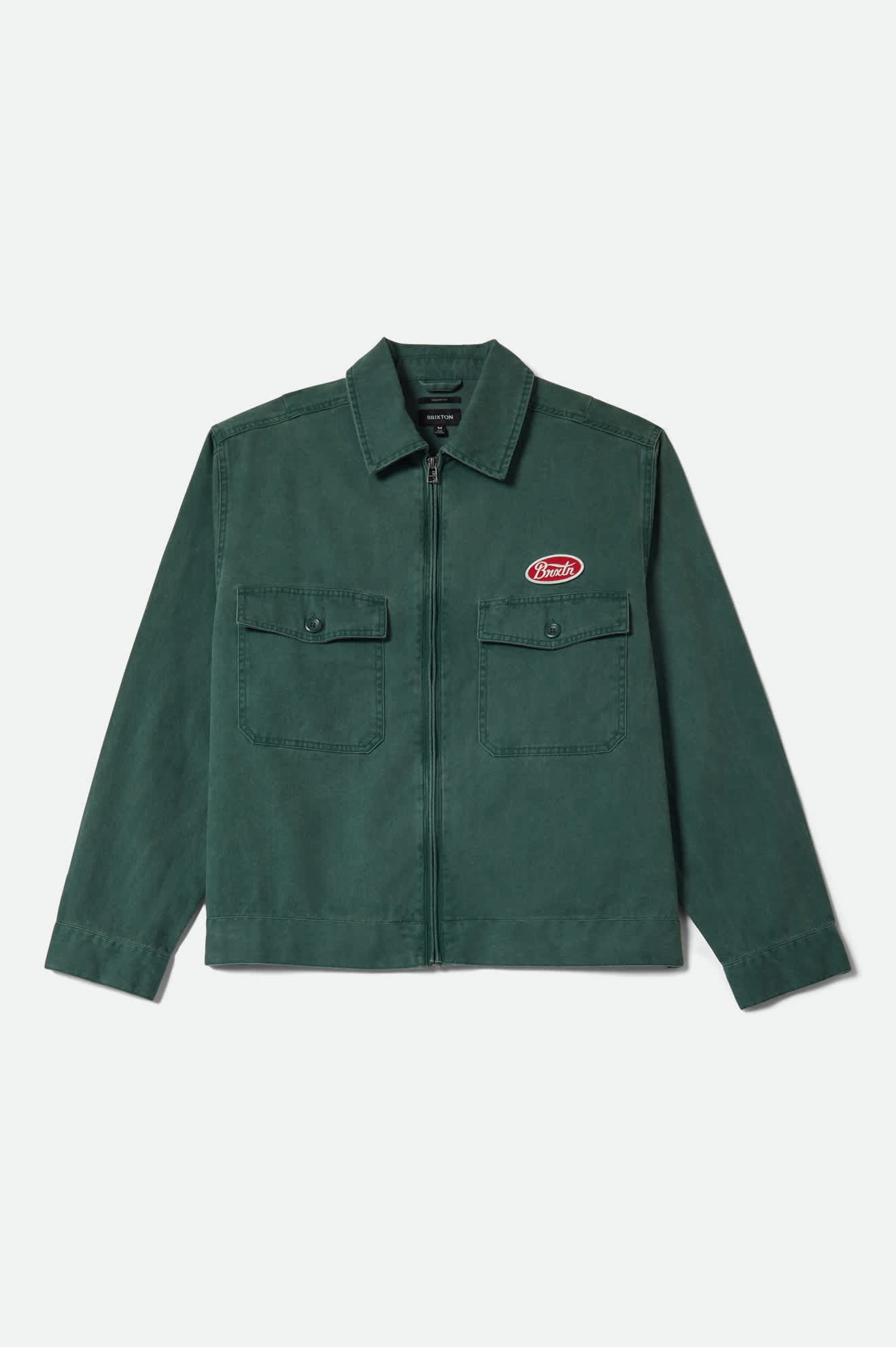 Men's Trademark Lightweight Garage Jacket in the color Washed Primal Green - Front Product View