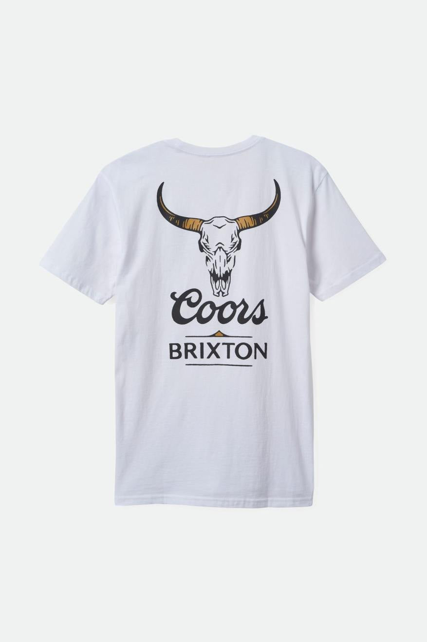 
       Brixton Coors Bull S/S Tailored Tee - White
     