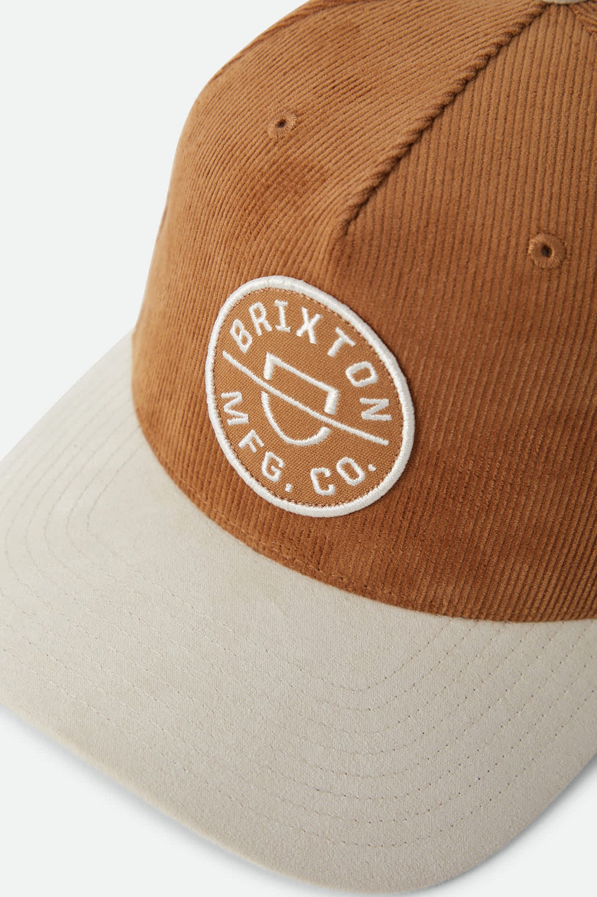 Unisex Crest Snapback in the color Dusted Ochre/Whitecap - Additional Laydown image