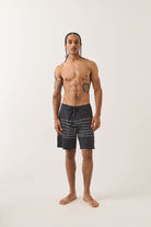 Men's Blitz Boardshort 19" in the color Black/Barb Wire - Men's Front View