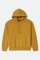 Men's Brixton Baseline Hood Fleece in the color Dusted Ochre Vintage Wash - Front Product View