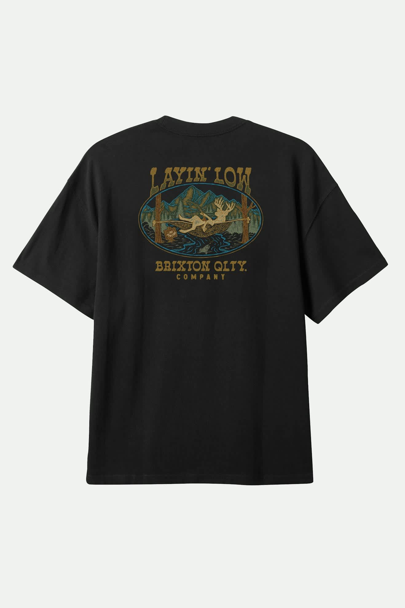 
       Brixton Layin&#39; Low S/S Standard T-Shirt - Black
     