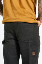 Men's Builders Carpenter Stretch Pant in the color Washed Black - Additional Fit image