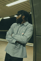 Men's Trademark Long Sleeve Shirt in the color Blue Chambray Micro Stripe - Men's Lifestyle image