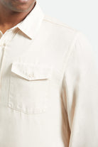 Men's Cool Comfort Wayne Long Sleeve Shirt in the color Whitecap - Additional Fit image