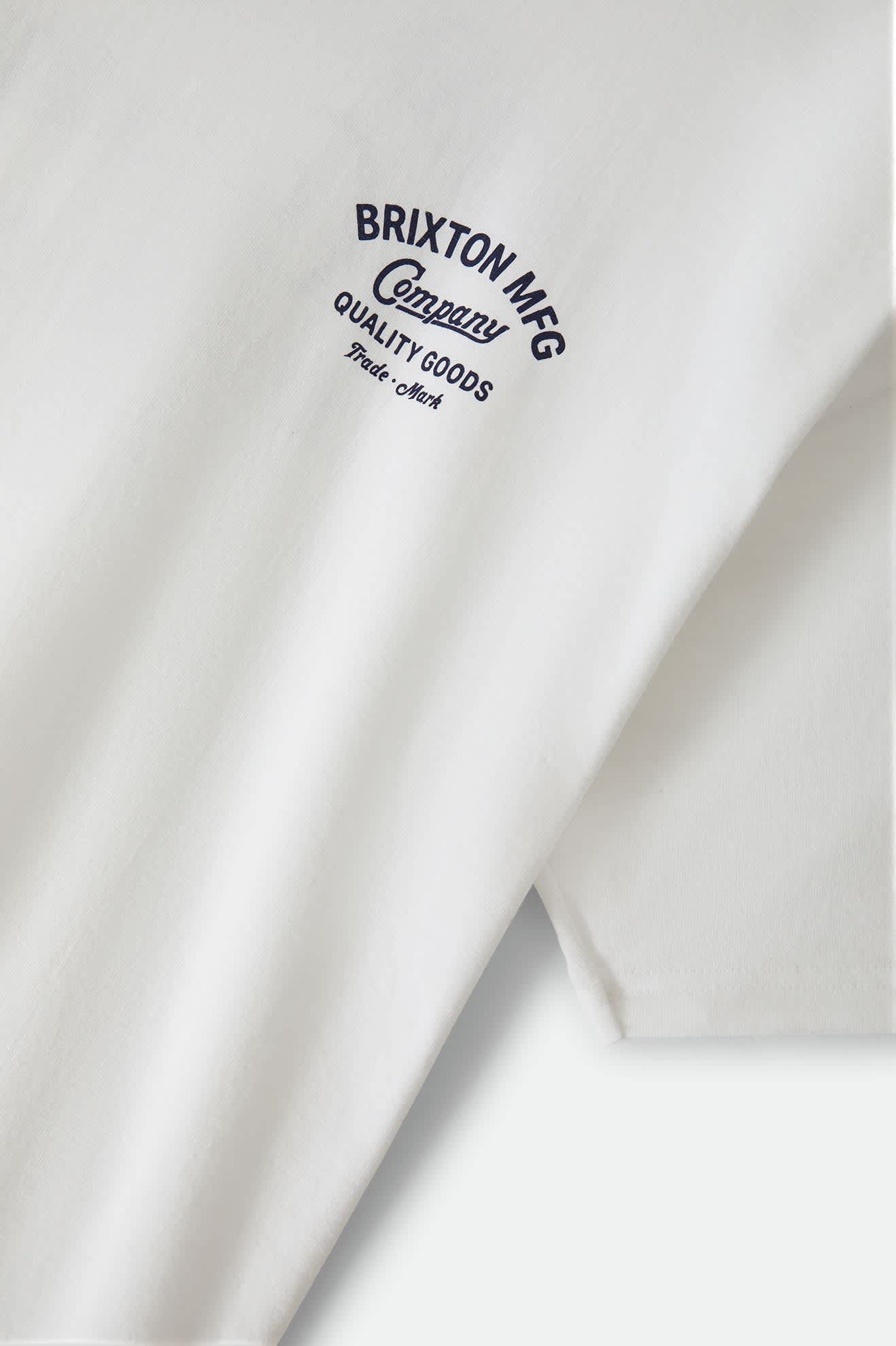 Men's Straton Standard T-Shirt in the color White - Additional Laydown image
