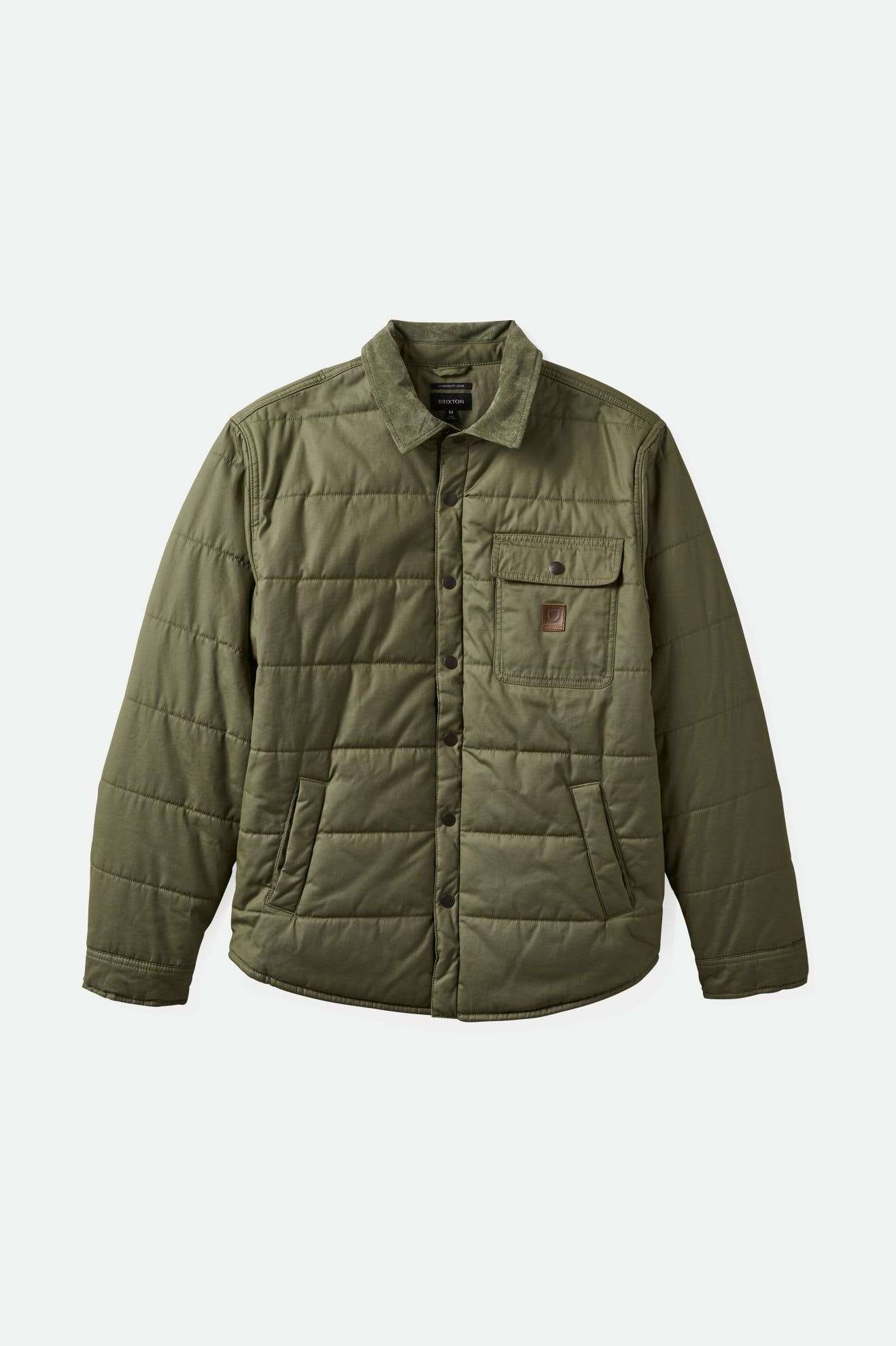 
       Brixton Men&#39;s Cass Waxed Canvas Jacket - Olive Surplus | Main
     