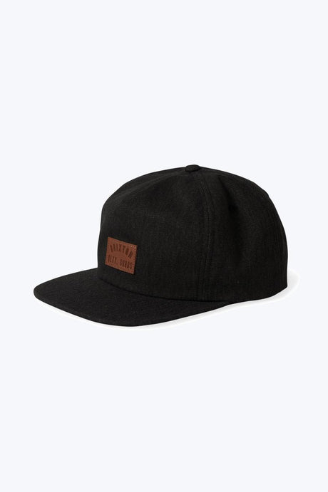 Woodburn Snapback - Black Vintage Wash