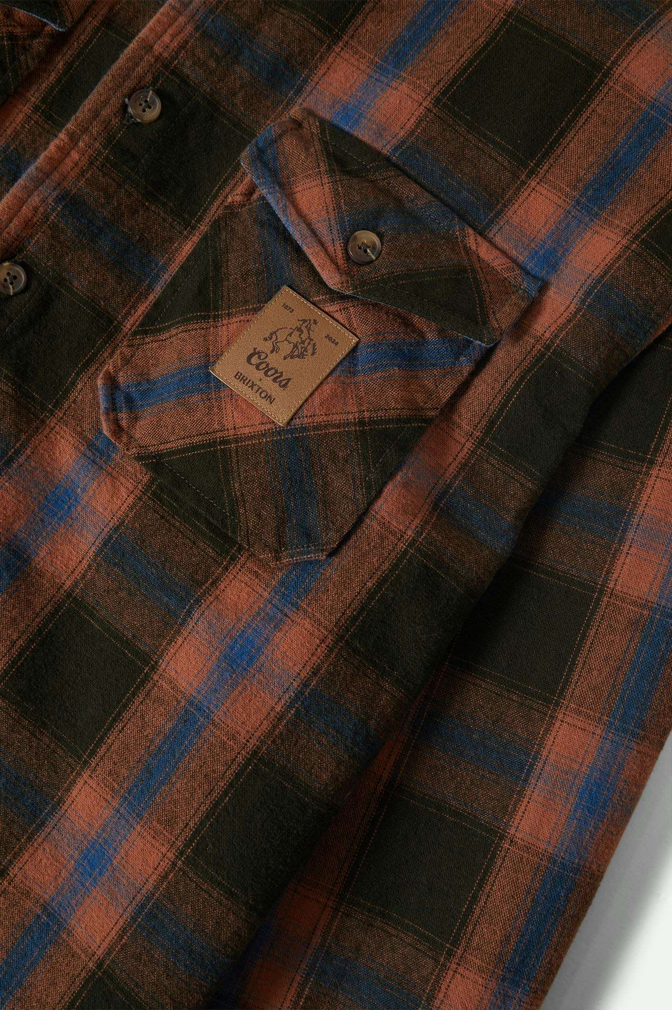 
       Extra Laydown Image 3 | Coors Colt L/S Flannel - Black/Brown
     