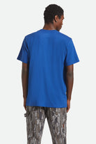 Men's Ford Truck Country S/S Pocket T-Shirt in the color Ford Blue - Men's Back View