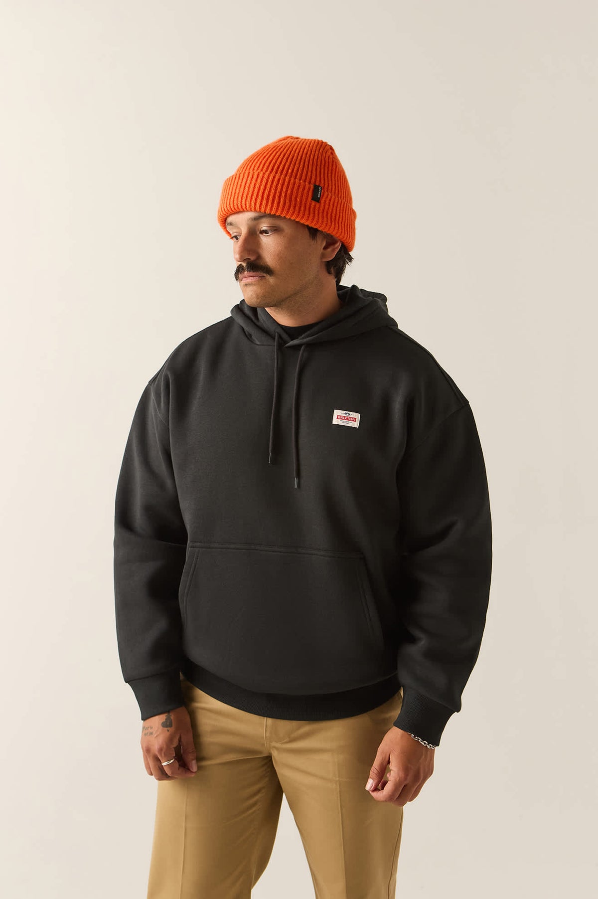 Men's Trademark Hoodie in the color Black - Men's Front View