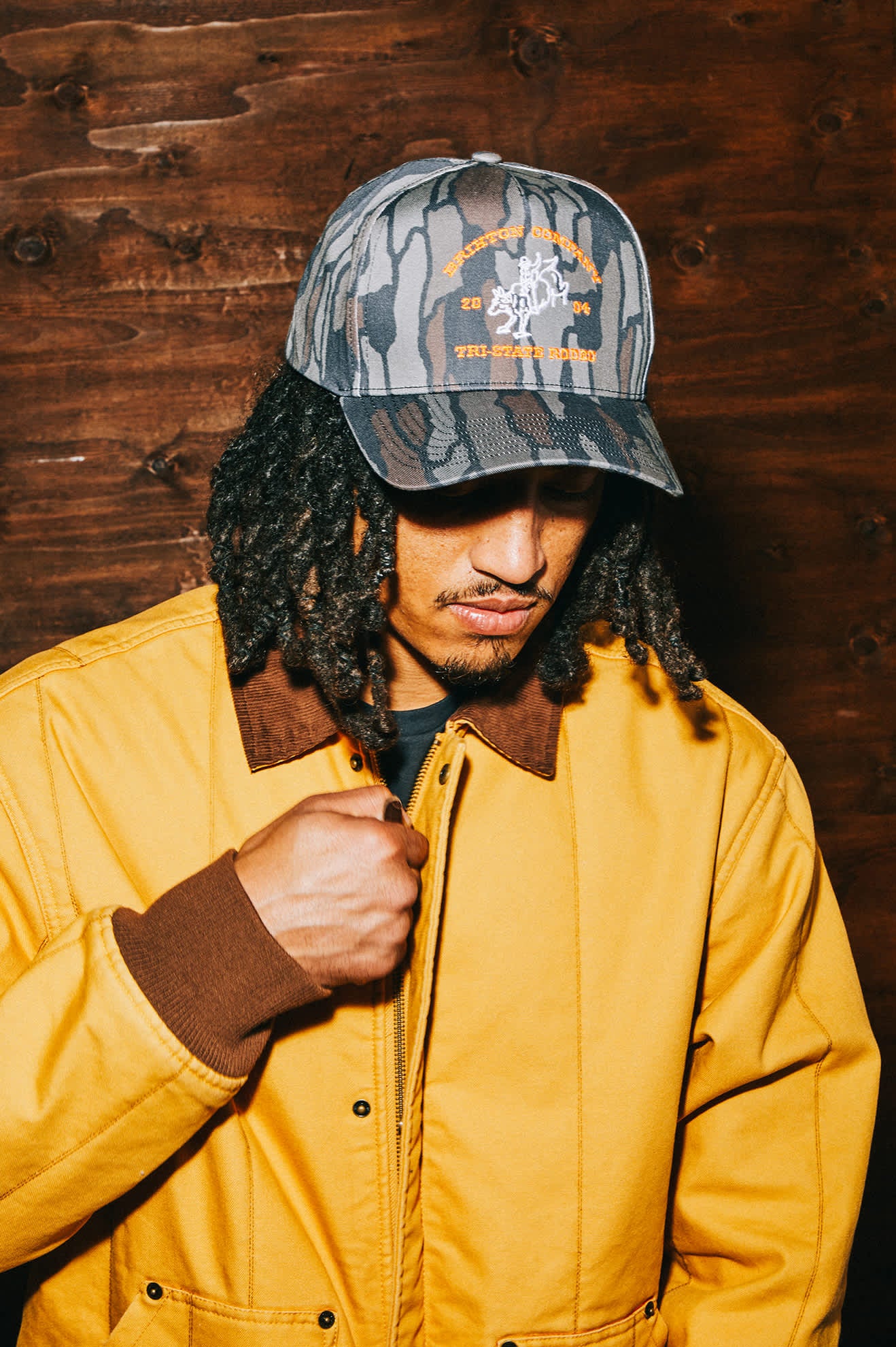 Unisex Danforth Netplus Snapback in the color Bark Camo - Men's Lifestyle image