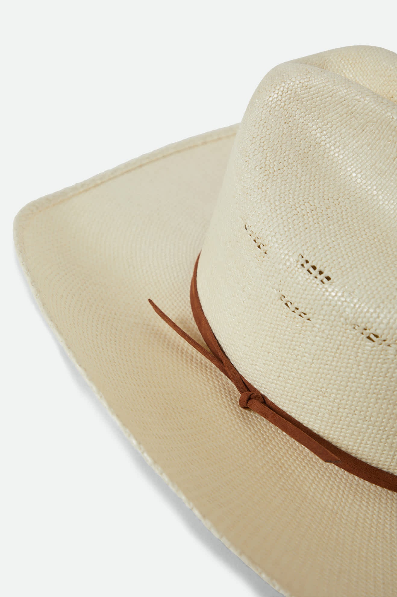 Unisex Laredo Straw Cowboy Hat in the color Bone - Additional Laydown image