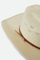 Unisex Laredo Straw Cowboy Hat in the color Bone - Additional Laydown image