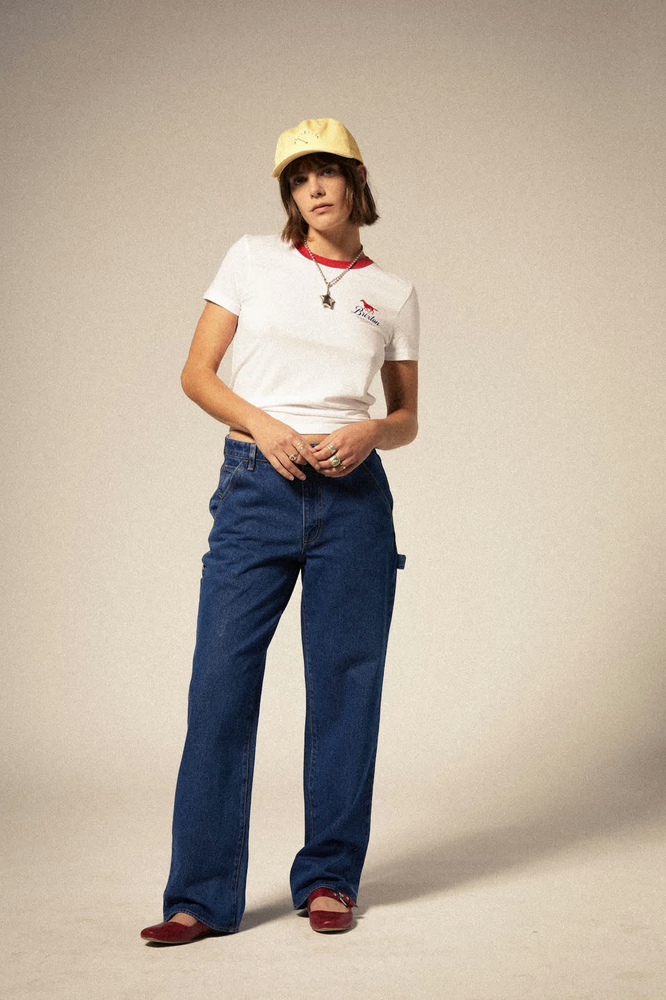 
       Women&#39;s Essex Painter Pant in the color Medium Denim - Women&#39;s Front View
     