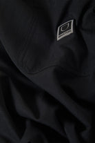 Men's Journey Lightweight 1/2 Zip Cropped Short Sleeve Shirt in the color Black - Additional Laydown image