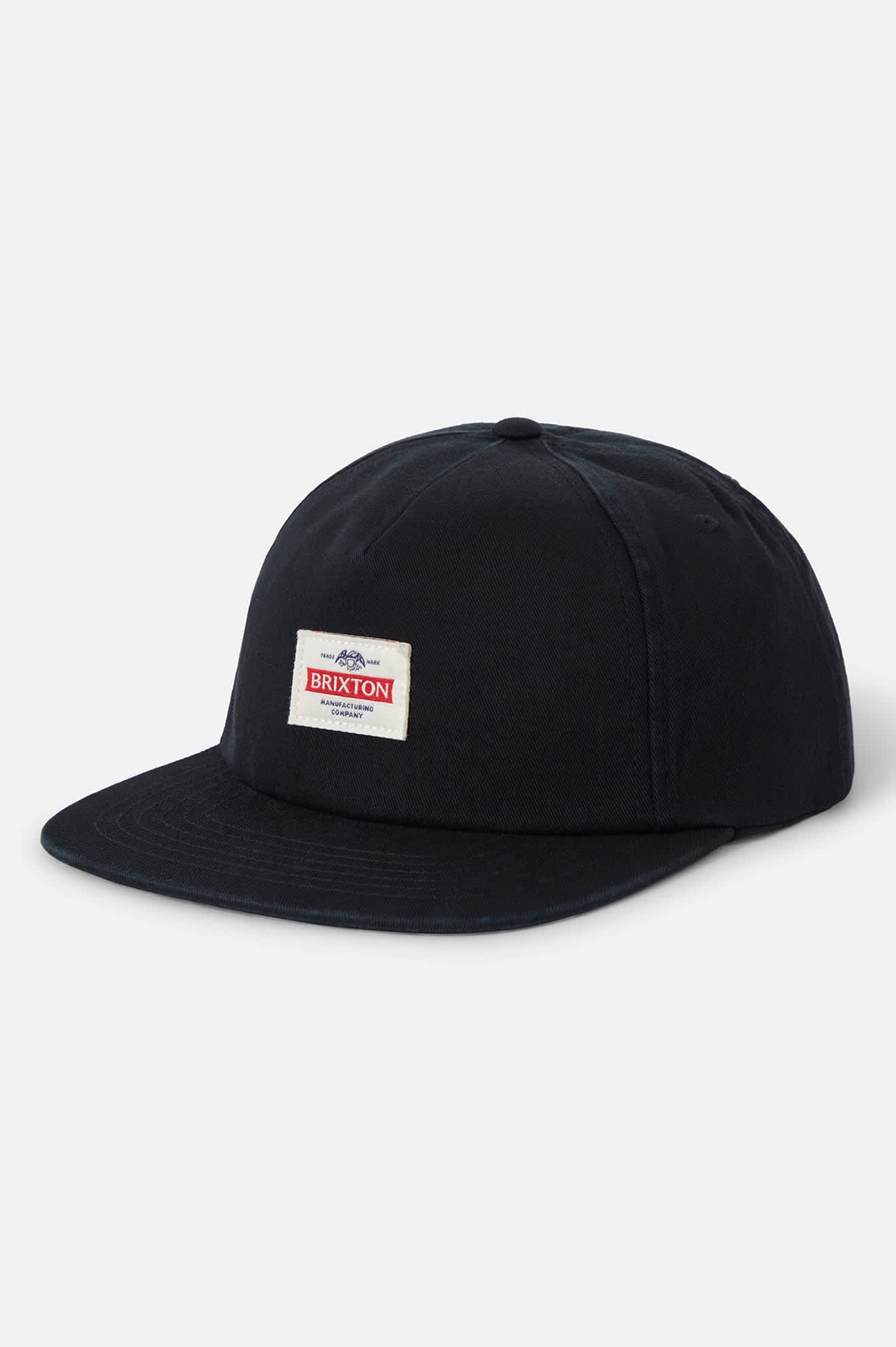 Unisex Trademark Snapback in the color Black - Front Product View