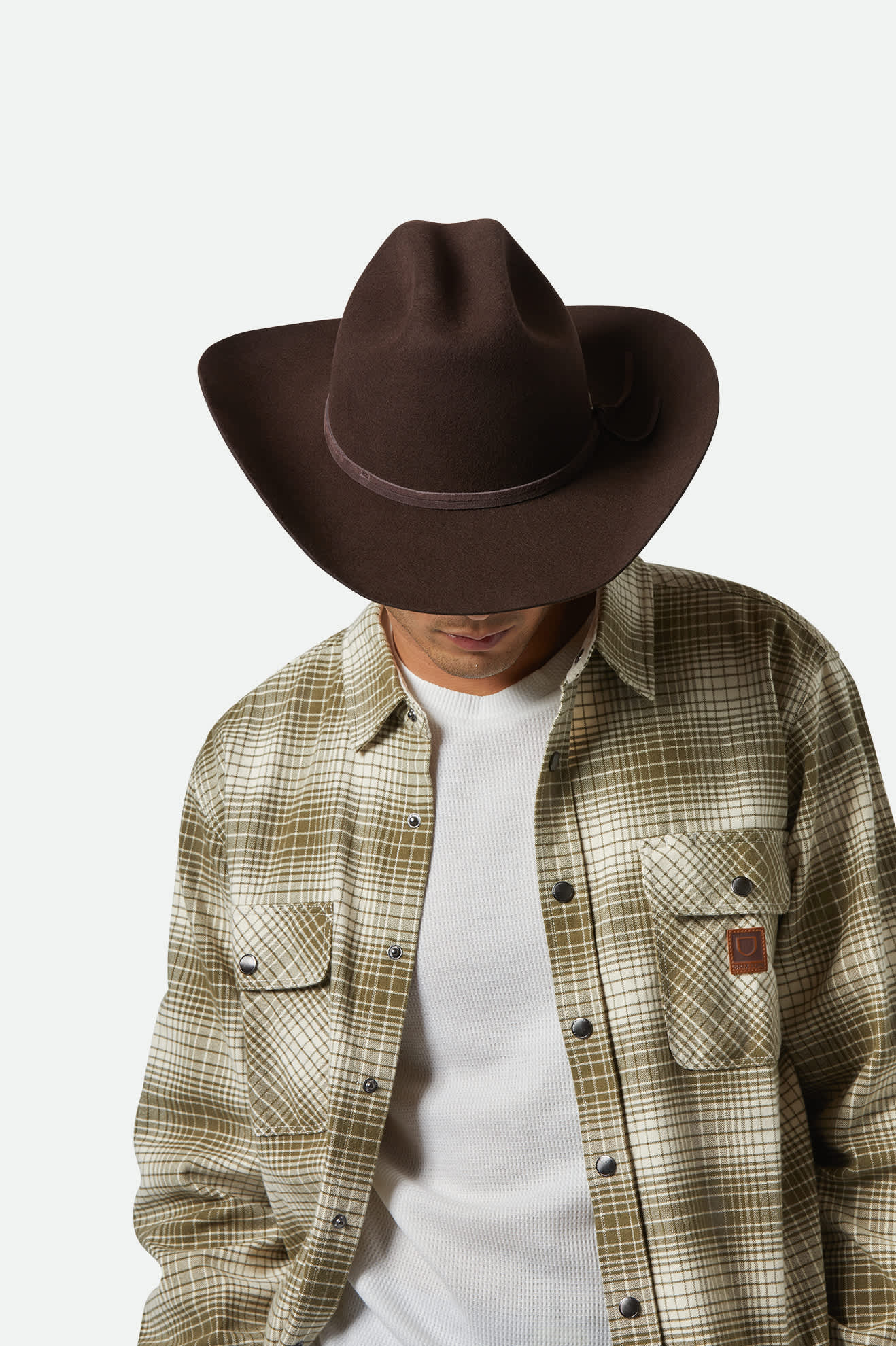 
       Unisex Laredo Cowboy Hat in the color Dark Brown - Additional Fit image
     