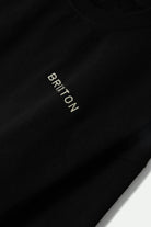 Men's Embroidered Heavyweight Oversized Crew in the color Black - Additional Laydown image