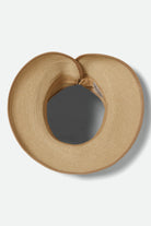 Women's Ivy Packable Straw Visor in the color Tan - Additional Laydown image