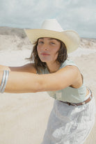 Women's Brixton Ranch Muscle Tank in the color Sage Green - Men's Lifestyle image