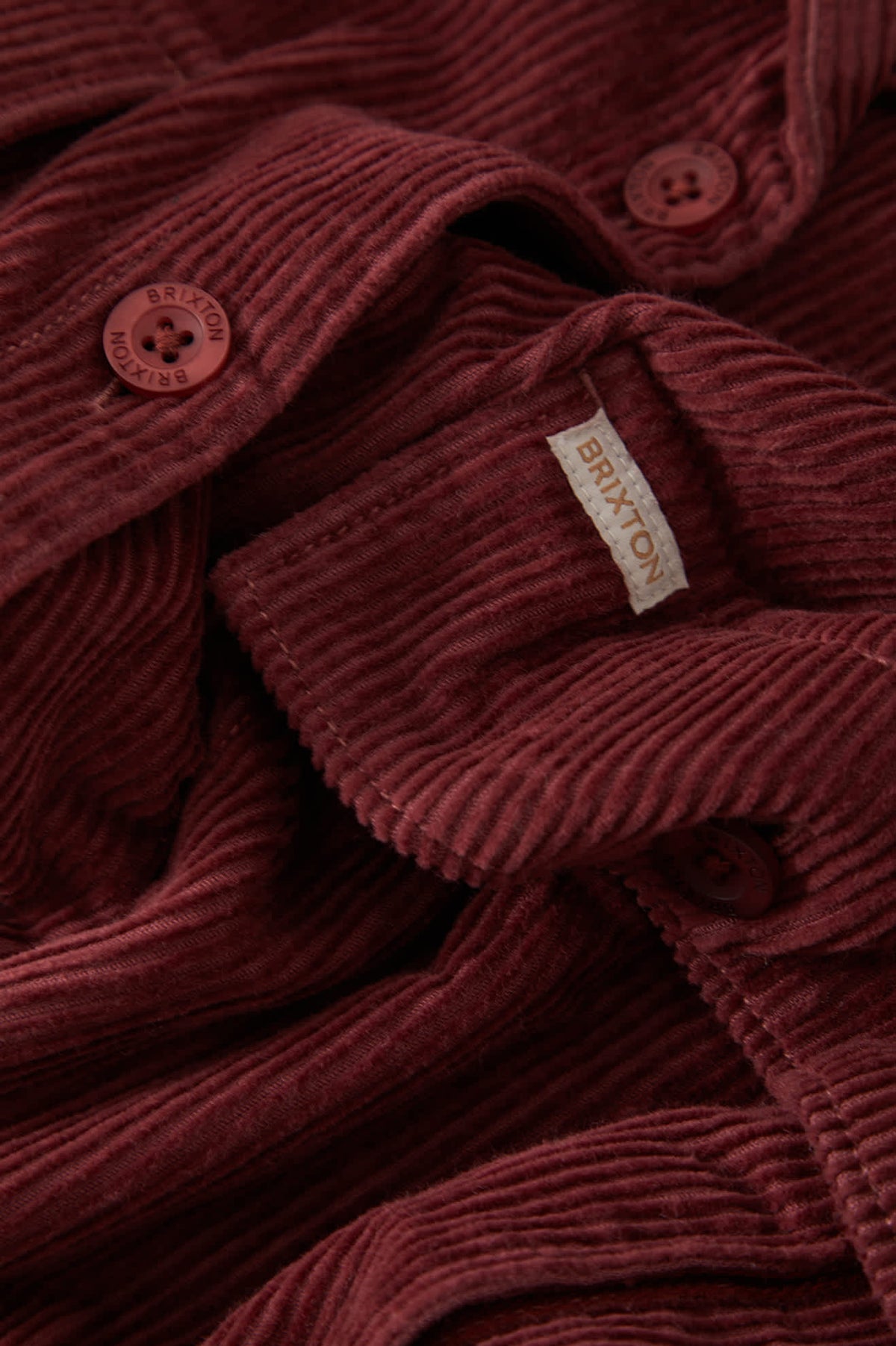 Women's Utopia Overshirt in the color Wild Ginger Cord - Additional Laydown image