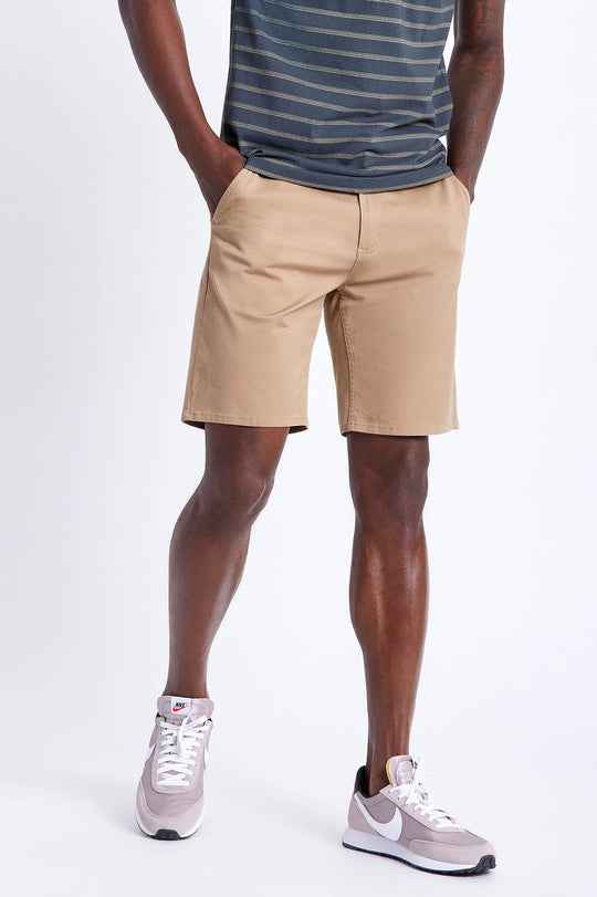 
       Men&#39;s Choice Chino Short 9&quot; in the color Khaki - Men&#39;s Front View
     