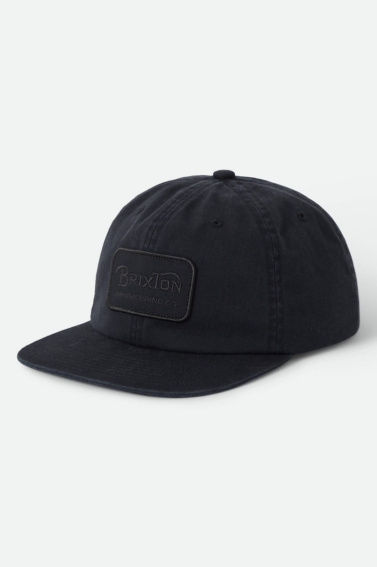 Unisex Grade Snapback in the color Black/Black - Front Product View