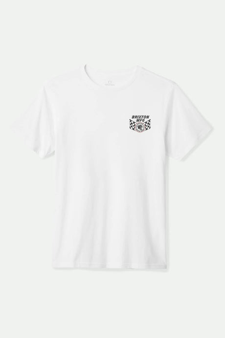 Men's Dunbar S/S Standard T-Shirt in the color White - Front Product View