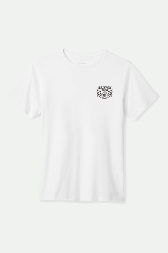 
       Men&#39;s Dunbar S/S Standard T-Shirt in the color White - Front Product View
     