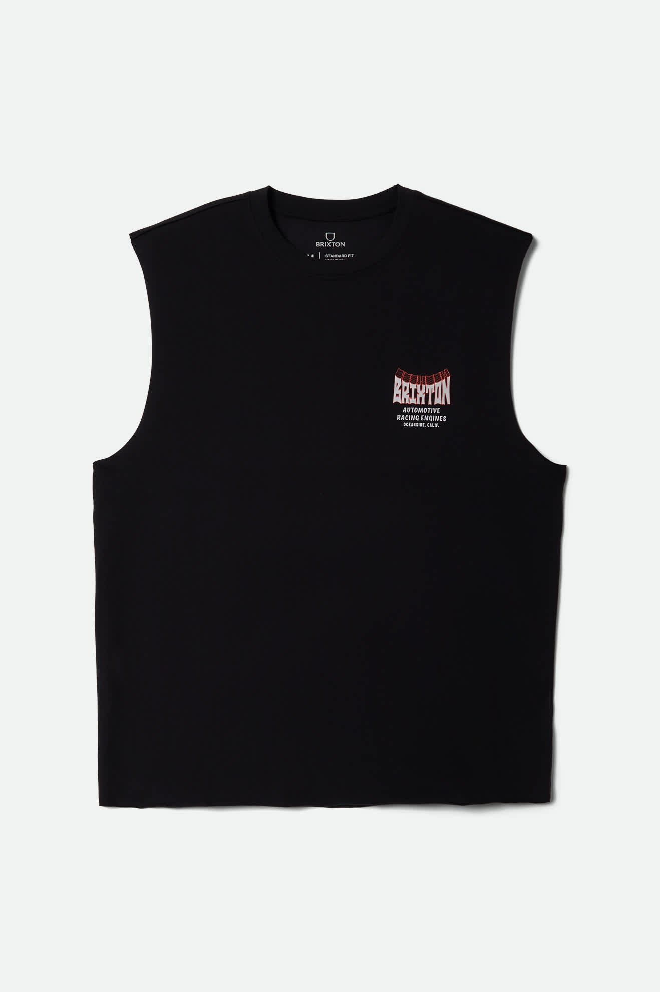 Men's Division Muscle Tank Top in the color Black - Front Product View