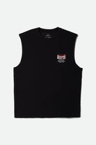 Men's Division Muscle Tank Top in the color Black - Front Product View