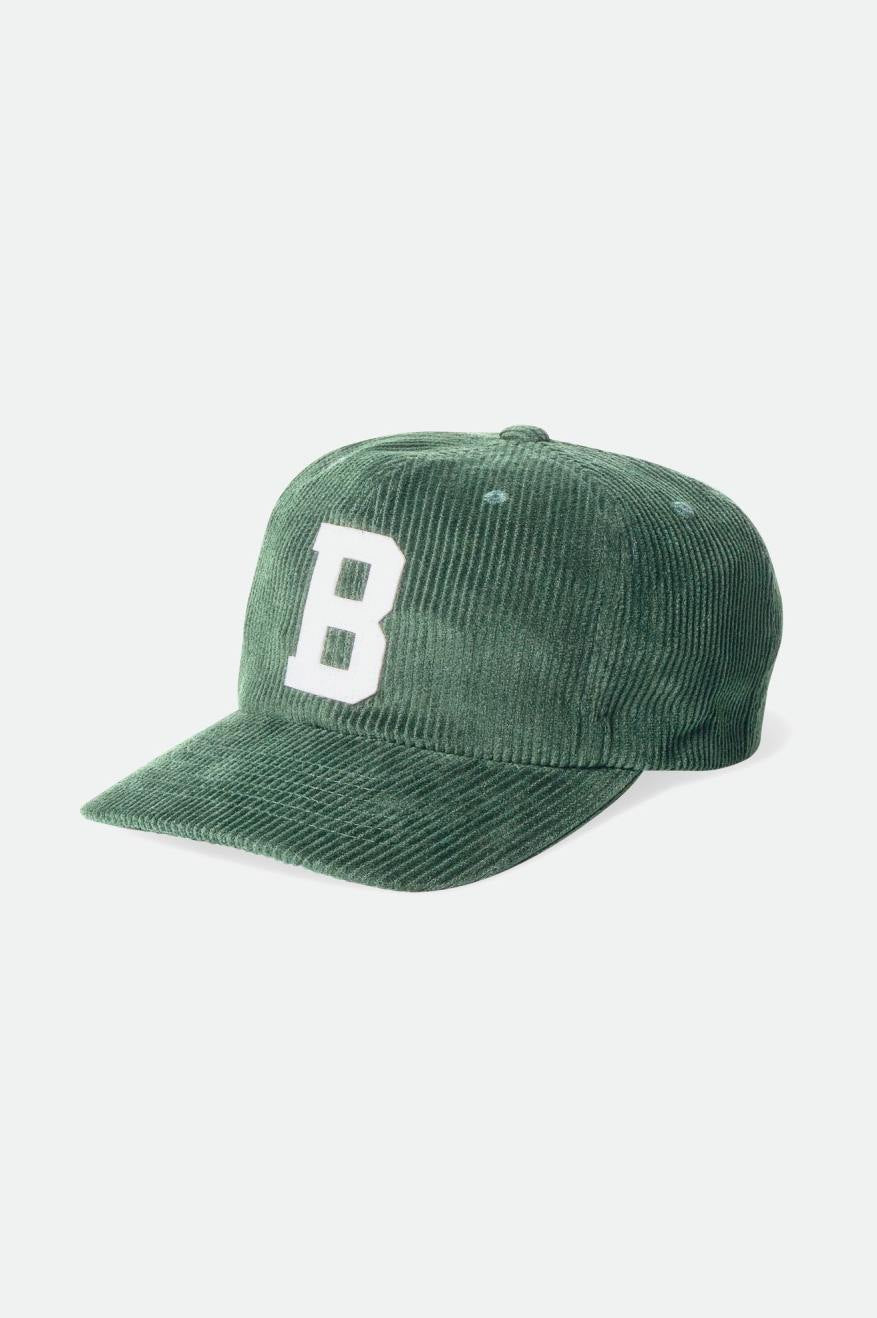 
       Brixton Men&#39;s Big B Adjustable Hat - Emerald Cord | Main
     