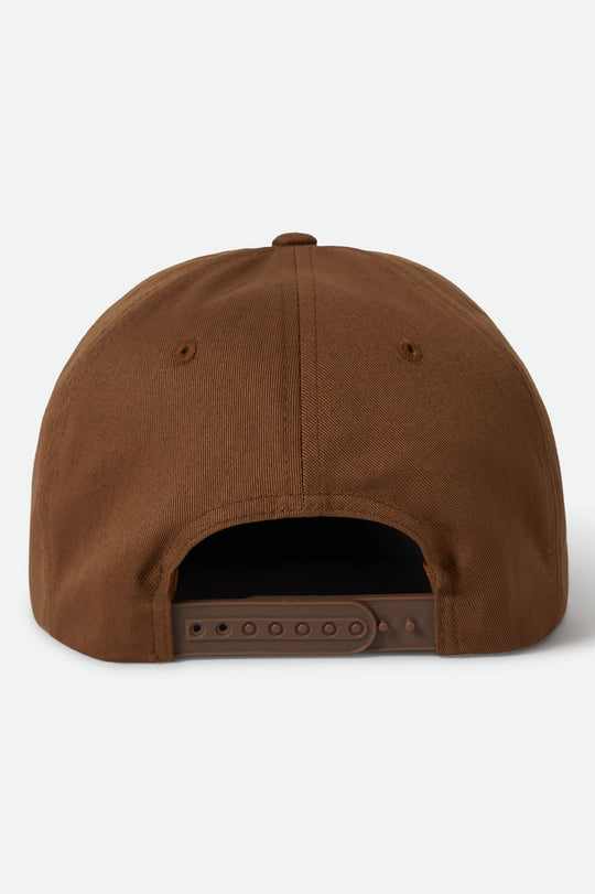 
       Unisex Grade Snapback in the color Dark Tan - Back Style View
     