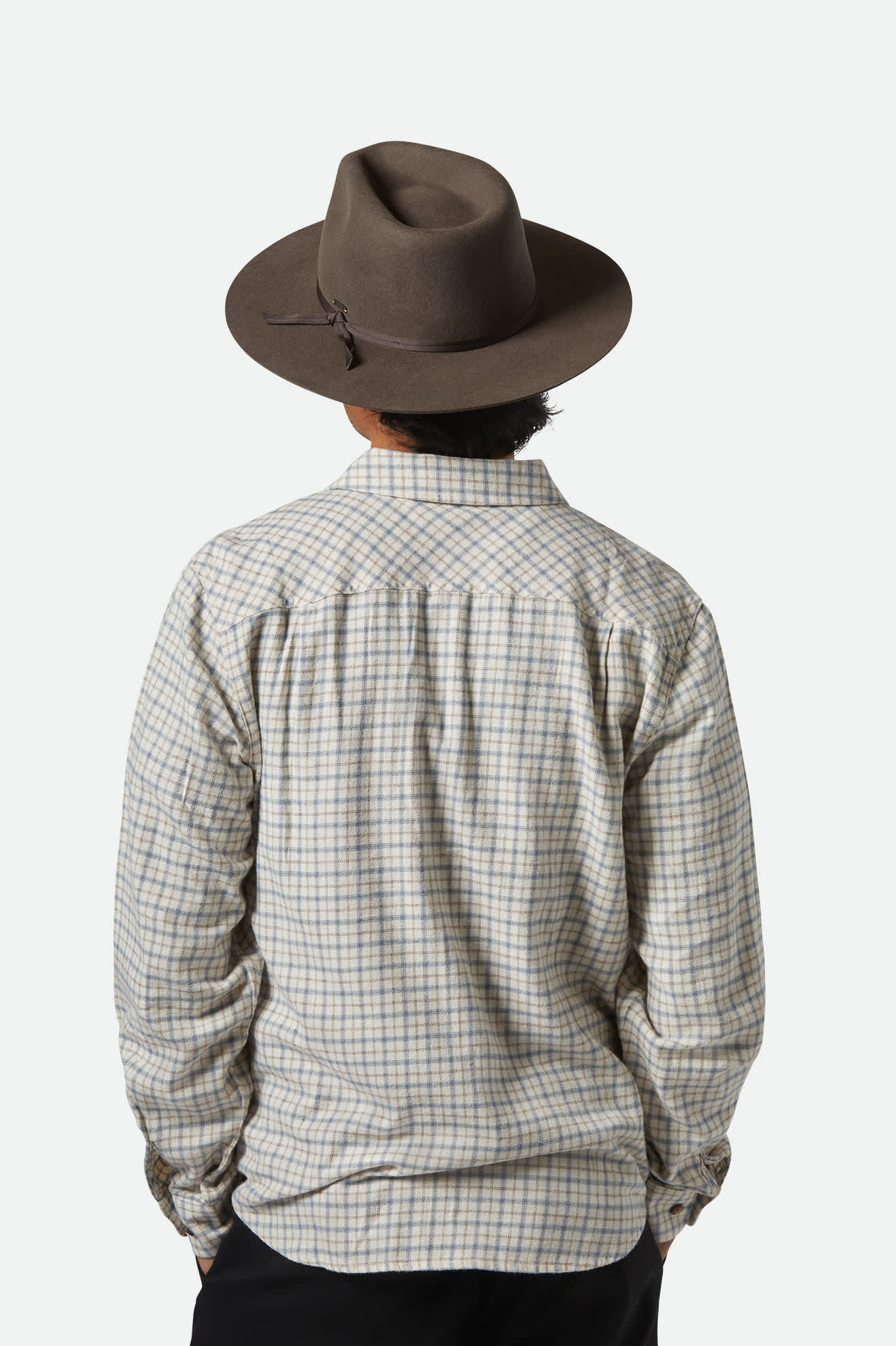 
       Unisex Cohen Cowboy Hat in the color Brown - Men&#39;s Back View
     