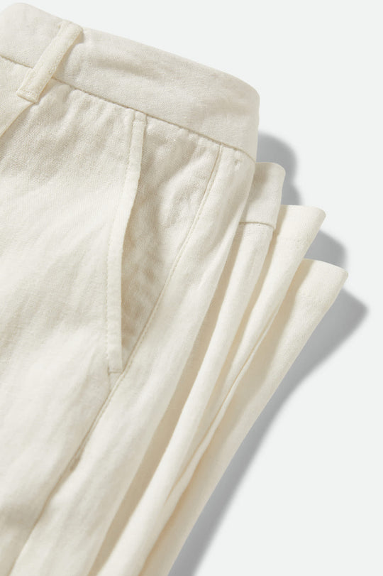 
       Women&#39;s Ludlow Trouser Pant in the color Off White - Additional Laydown image
     