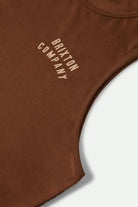 Men's Woodburn Tank Top in the color Pinecone Brown/Hazelnut - Additional Laydown image