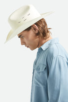 Unisex Laredo Straw Cowboy Hat in the color Bone - Men's Side View