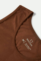 Men's Woodburn Tank Top in the color Pinecone Brown/Hazelnut - Additional Laydown image