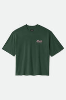 Men's Jensen Boxy T-Shirt in the color Forest Green - Front Product View