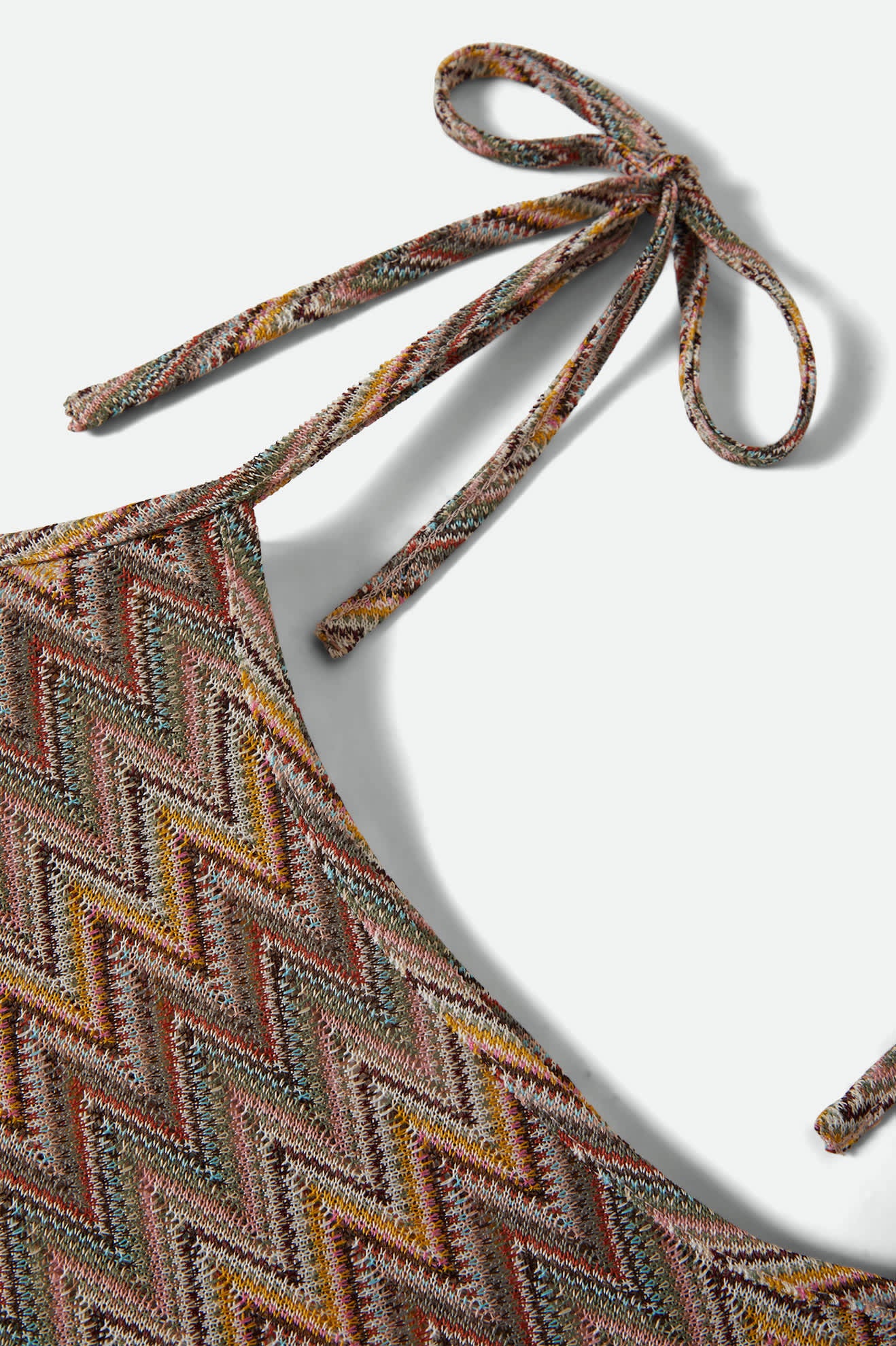 Women's The Cabana Mesh Tunic Dress in the color Multi Color Zigzag - Additional Laydown image