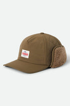 Unisex Trademark Earflap Cap in the color Dark Olive - Front Product View