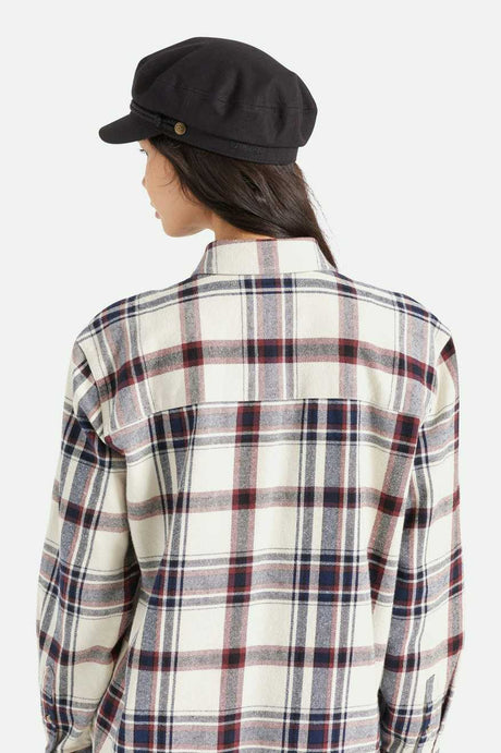 
       Brixton Unisex Fiddler Fisherman Cap - Black | Women&#39;s Back Fit
     